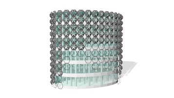 Bố trí lam dựa theo mức độ bức xạ mặt trời tác động lên bề mặt công trình